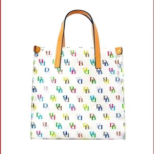 Clear Dooney&Bourke lunchbag Colorful patterns on flexible acrylic decorate